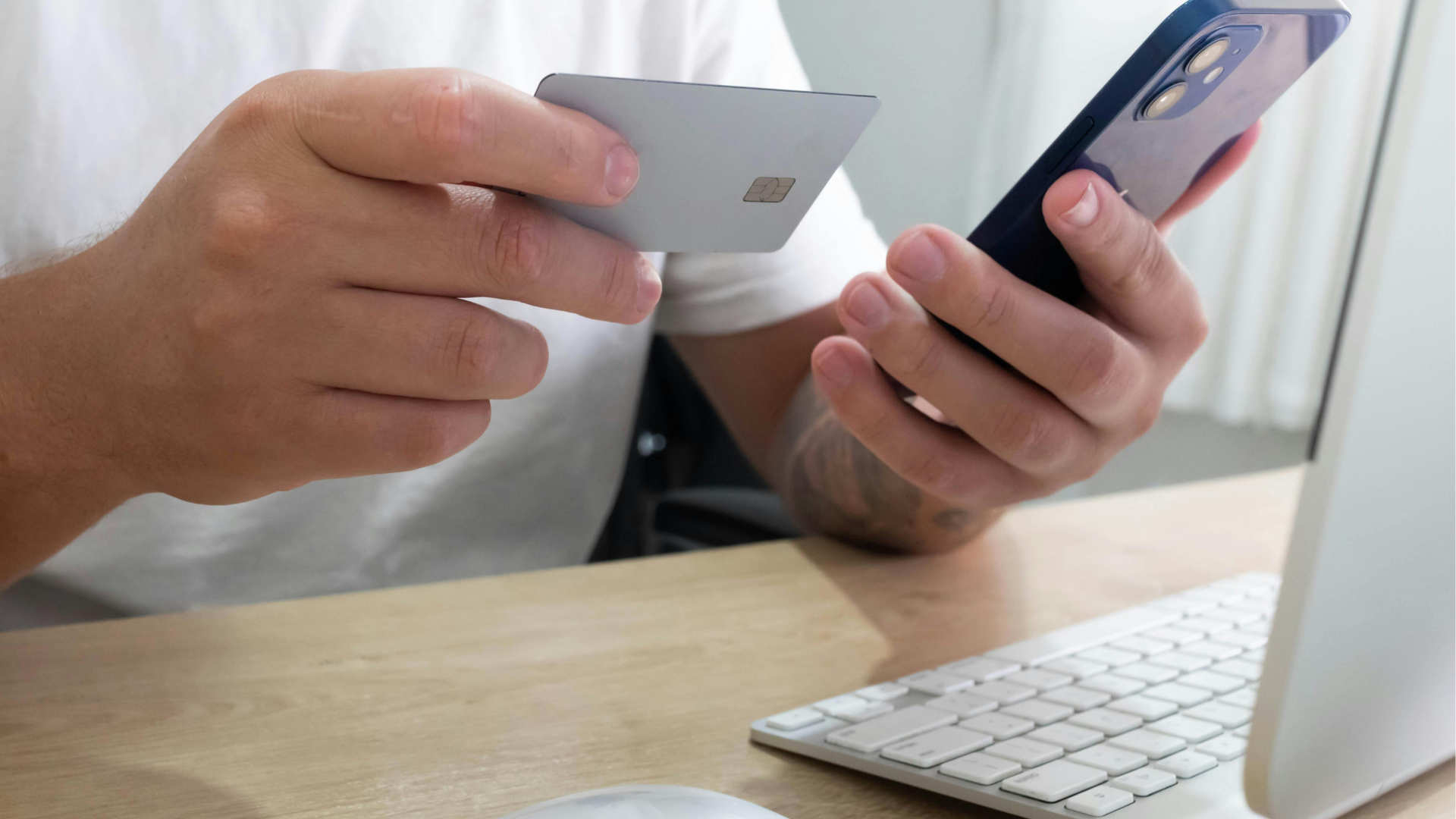 Patient making a payment on their phone. When practices implement modern payment strategies, it ends the cycle of chasing payment.