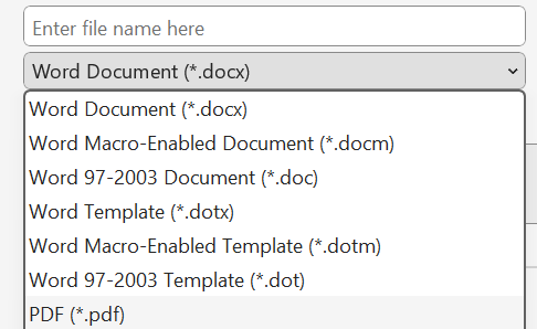 Save your word document as a pdf